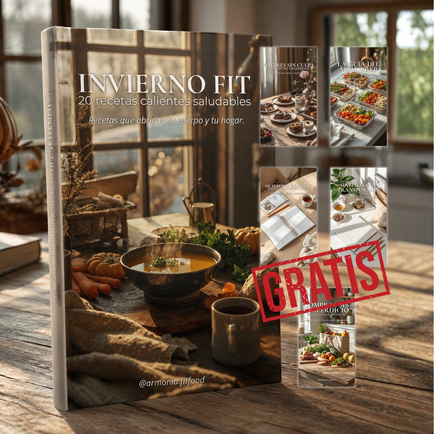INVIERNO FIT 20 recetas calientes saludables + 5 bonos GRATIS / Postres Fit, La guía del MEAL-PREP, Planner semanal y MÁS!